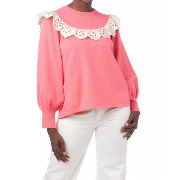 NEW CROSBY BY MOLLIE BURCH babs sweater in rose - Picture 1 of 5